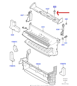 Land Rover A-stolpe plastik klips for Discovery 3 